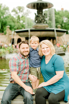 Emily with her husband Christian and son Felix