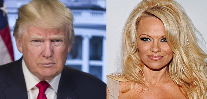 Donald Trump and Pamela Anderson