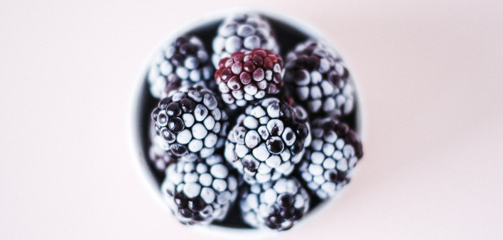 blackberries, berries, fruit, frozen fruit, bowl, snack