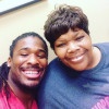 DeAngelo Williams and his mom, Sandra Hill