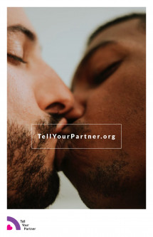 A sample poster for TellYourPartner.org