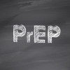 PrEP written on a chalkboard
