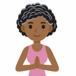 woman yoga pose illustration