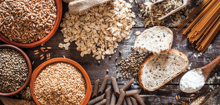 grains pasta bread whole wheat oats