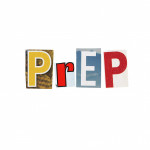 PrEP spelled out in colorful letters