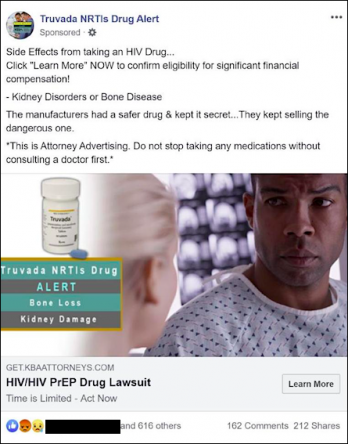 LGBT and HIV groups claim advertisements like these promote misinformation about PrEP.