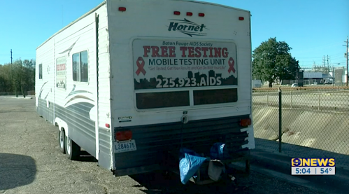 The mobile testing unit of the Baton Rouge AIDS Society