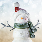 Happy Snowman photo illustration