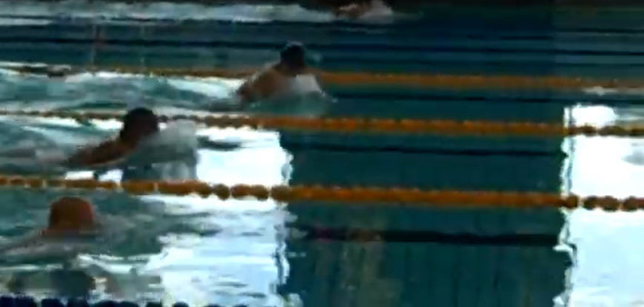 Jack Mackenroth swims the 50 meter breaststroke at Outgames Copenhagen.