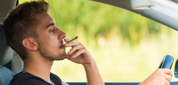 Man with marijuana in car