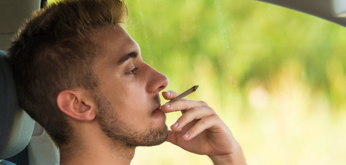 Man with marijuana in car