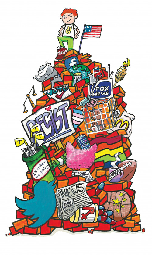 politics and voting illutration