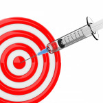 needle hitting taget