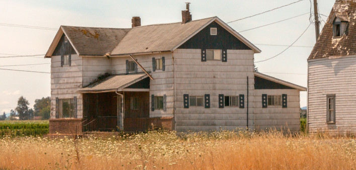 rural, house, barn, field, building, country, outdoors
