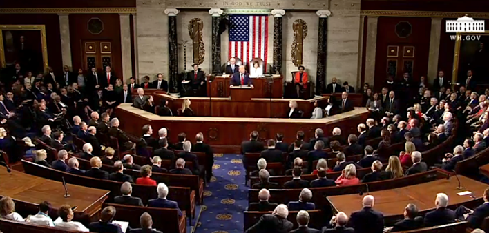 President Trump’s State of the Union address on February 4, 2020