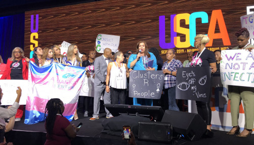 Activist overtake the opening plenary at USCA 2019