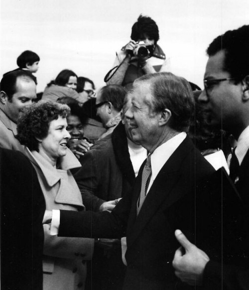 Mario with President Carter