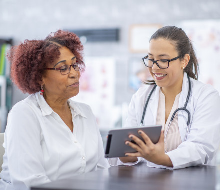 Visit to the doctor patient