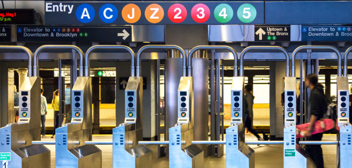 new york city subway turnstiles station
