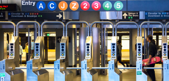 new york city subway turnstiles station