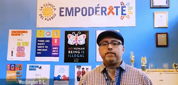 Manuel Diaz-Ramirez of La Clínica del Pueblo  promotes the National Hispanic/Latinx Health Leadership Summit 2020.
