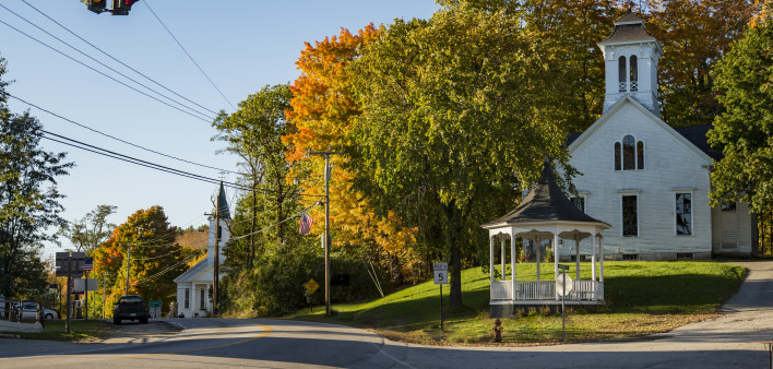 New England Church in the Maine