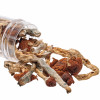 dried mushrooms in plastic vial