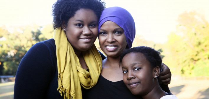 Mother with Cancer and Daughters