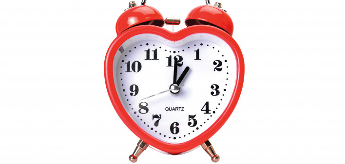 heart shaped alarm clock