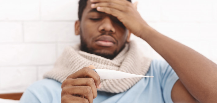 sick flu virus temperature