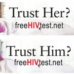 Two billboards in AIDS Healthcare Foundation's new campaign.