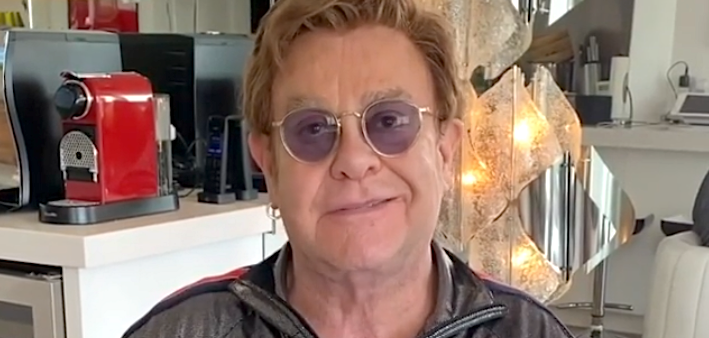 Elton John announces the COVID-19 emergency fund.