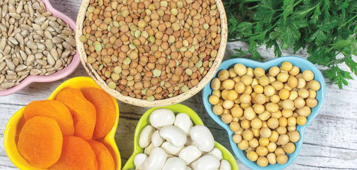 Beans and apricots
