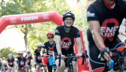 The finish line at the 2019 Cycle for the Cause