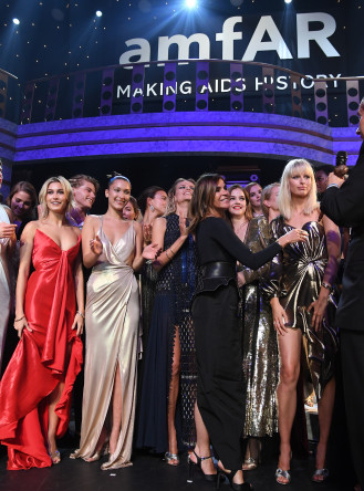 Carine Roitfeld and amfAR runway fashion fundraiser