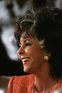 Washington, DC. USA, 1986 Elizabeth Taylor testifies in front of congress about AIDS.