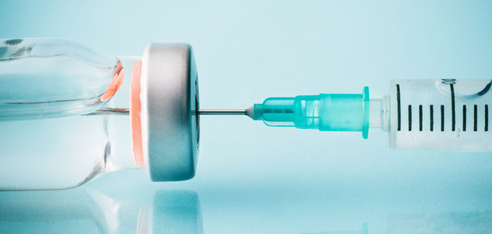 vial and needle vaccine injection medication