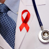 red ribbon AIDS HIV awareness doctors lapel