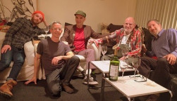 l to r. James Krellenstein, Peter Staley, Jim Eigo, Larry Kramer and Matt Ebert