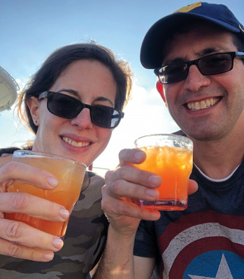 Jeff Neurman with his wife, Melissa