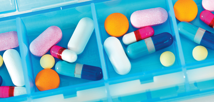 pill box with pills