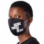 GMHC face masks for “Distance Yourself From Hate”