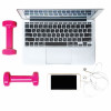 laptop iphone weights dumb bells