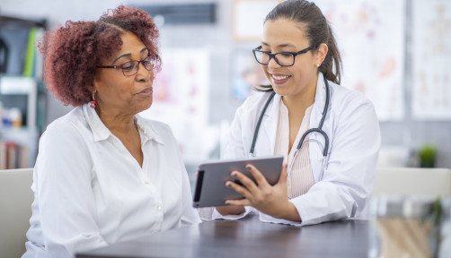 Visit to the doctor patient