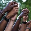 On July 13, 2016, hundreds of protesters gathered at Nelson Mandela Park in Montreal for a Black Lives Matter rally to condemn racial profiling and police brutality.