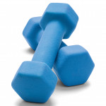 blue dumbells