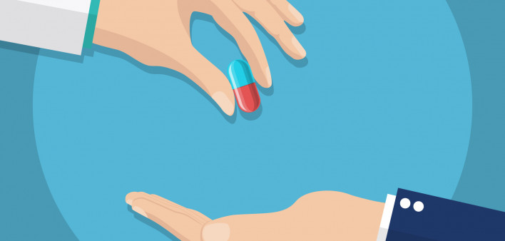 taking the pill one hand to another
