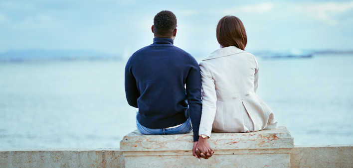 black afriacn american couple holding hands