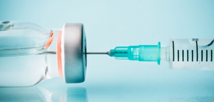 vial and needle vaccine injection medication