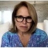 Katie Couric (left) interviews Sarah Sanders (right)